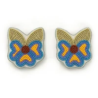 Boucles d'oreilles florales bleues Tammy Loewen