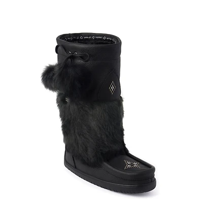 Waterproof Faux Fur Snowy Owl Grain Leather