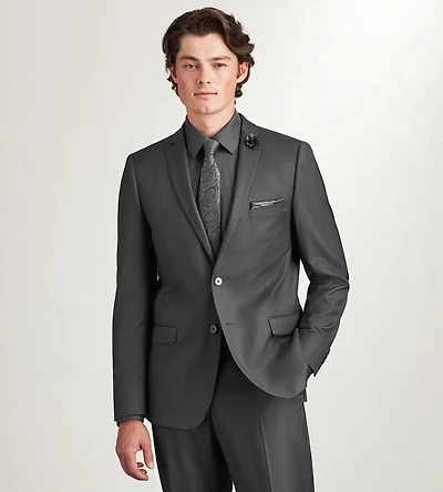Veste de complet unie coupe ajustée