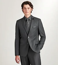 Veste de complet unie coupe ajustée