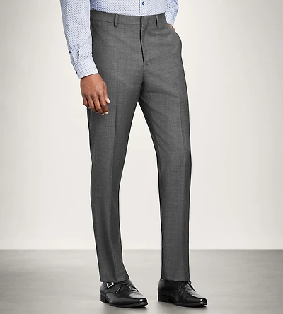 Pantalon de complet en laine coupe moderne