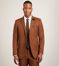 Veste de complet moderne cognac uni