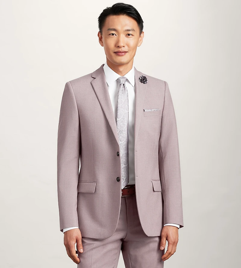 Veste de complet pourpre unie