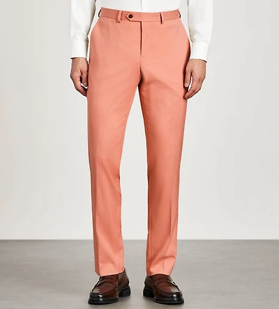Pantalon de complet rose unie
