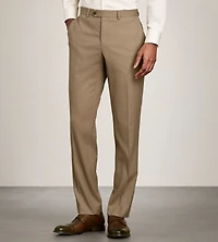 Modern Fit Dark Taupe Solid Suit Pants