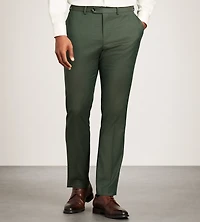 Pantalon de complet olive uni coupe moderne