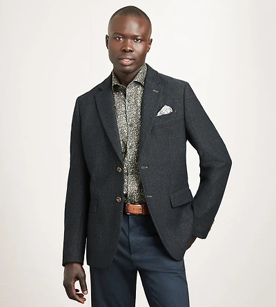 Modern Fit Woven Donegal Herringbone Jacket