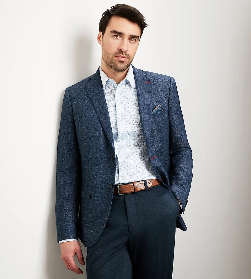 Modern Fit Woven Multi Neat Sport Jacket