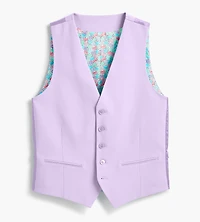 Gilet de complet lilas uni