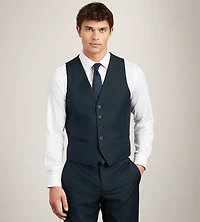 Navy Solid Suit Vest
