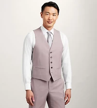 Purple Solid Suit Vest