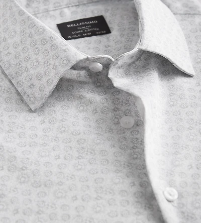 Slim Fit Non- Iron Sateen Dress Shirt