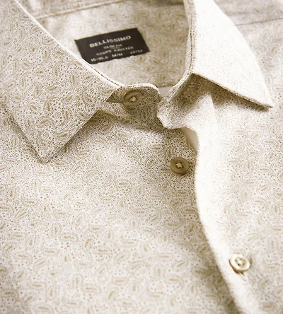 Chemise habillée en satin coupe slim sans repassage