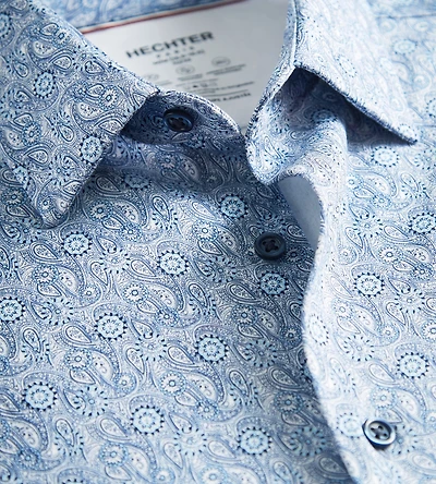 Slim Fit Butterknit Paisley Print Dress Shirt