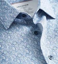 Slim Fit Butterknit Paisley Print Dress Shirt