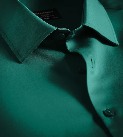 Slim Fit Non-Iron Sateen Dress Shirt