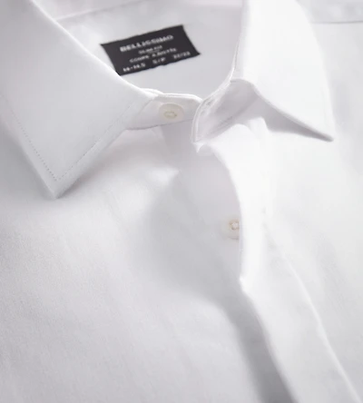 Chemise habillée en satin de smoking coupe slim sans repassage