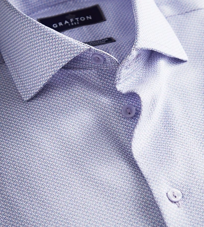 Chemise habillée moderne en jacquard sans repassage