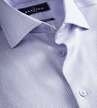 Chemise habillée moderne en jacquard sans repassage