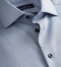 Modern Fit Geo Pattern Non-Iron Dress Shirt