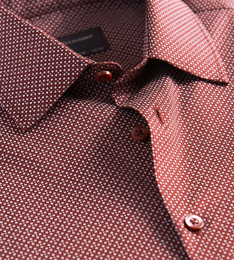 Slim Fit Non- Iron Stretch Sateen Dress Shirt