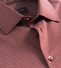 Slim Fit Non- Iron Stretch Sateen Dress Shirt
