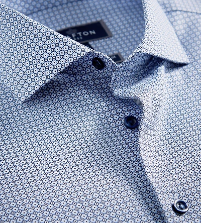Modern Fit Geo Print Non-Iron Dress Shirt