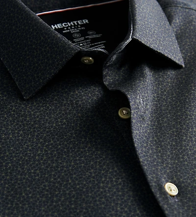 Chemise habillée en jersey Butterknit motif floral coupe ajustée
