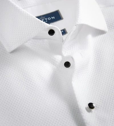 chemise habillée à texture dobby, de smoking