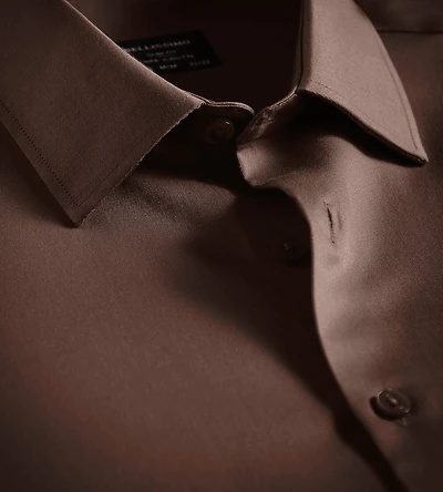 Slim Fit Non-Iron Sateen Dress Shirt