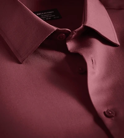 Chemise habillée en satin sans repassage