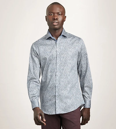 Long Sleeve Printed Casual Shirt