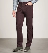 Pantalon décontracté à mini-carreaux, coupe moderne, extensible dans les 4 sens, 5 poches