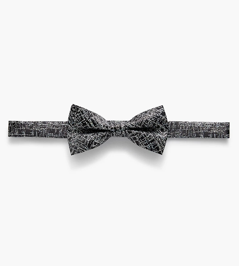 Lurex Crosshatch Bow Tie