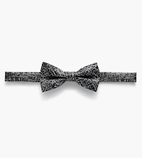 Lurex Crosshatch Bow Tie