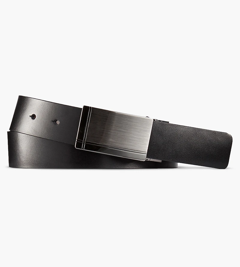 Ceinture réversible à boucle avec plaque