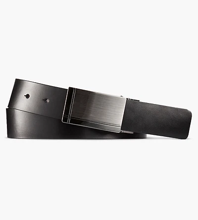 Ceinture réversible à boucle avec plaque