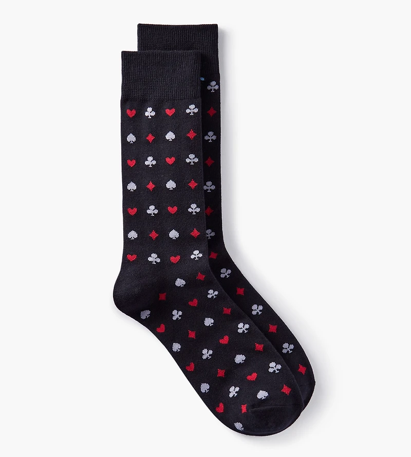 Chaussettes à icônes de cartes