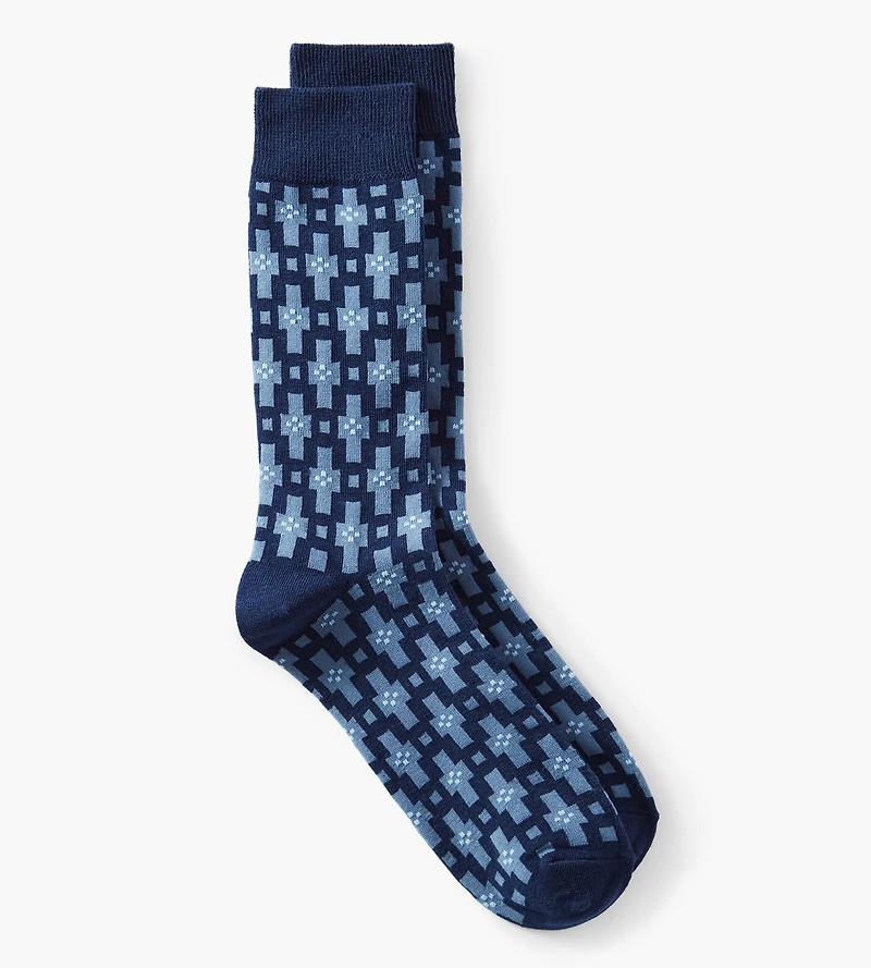 Chaussettes jacquard géométriques