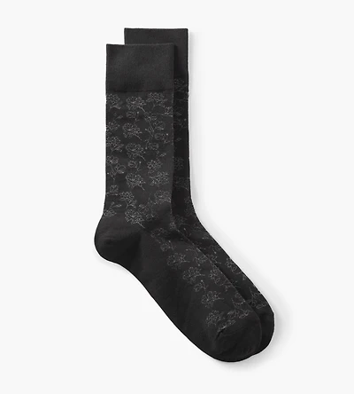 Tonal Floral Socks