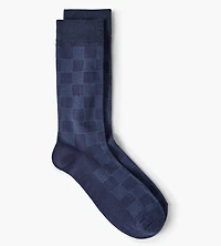 Chaussettes à damier ton sur ton