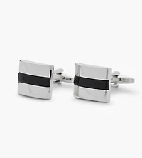 Boutons de manchette en pierre noire