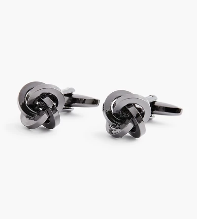 Boutons de manchette en forme nœud