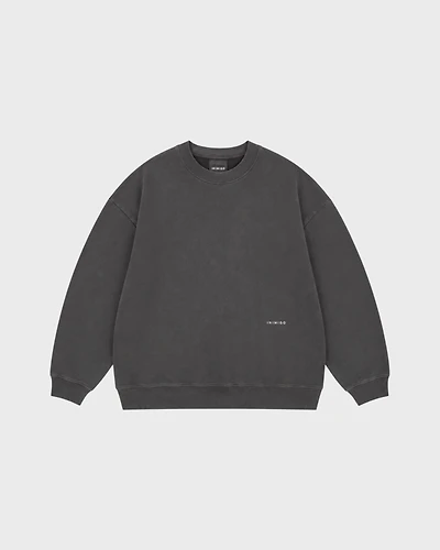 SWEATSHIRT - EMBROIDERY FLOWERS 900 BLACK