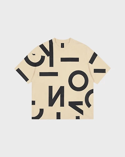 T-SHIRT - BIG LETTERS COMFORT 106 CLASSIC RAW