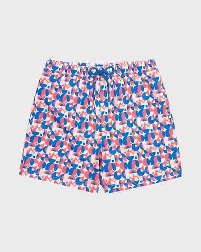 Kid's Geometric Print Swim Trunk - Multicolor