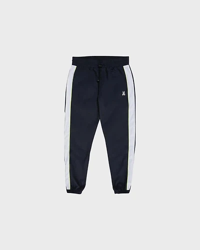 Men's Wasco Color Block Nylon Track Pants - Navy