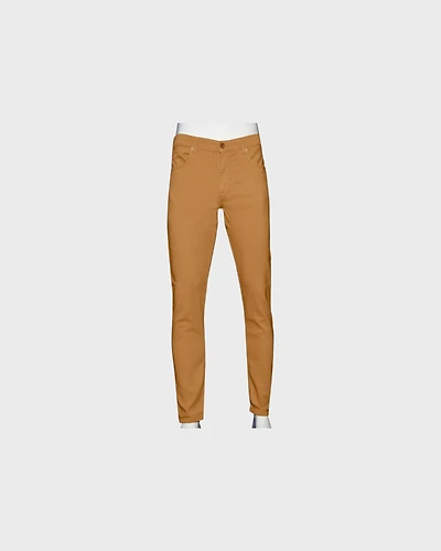 Soft Stretch Slim Fit Jeans - Burnt Orange