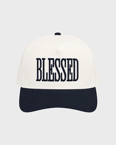 BLESSED TRUCKER HAT - BLACK