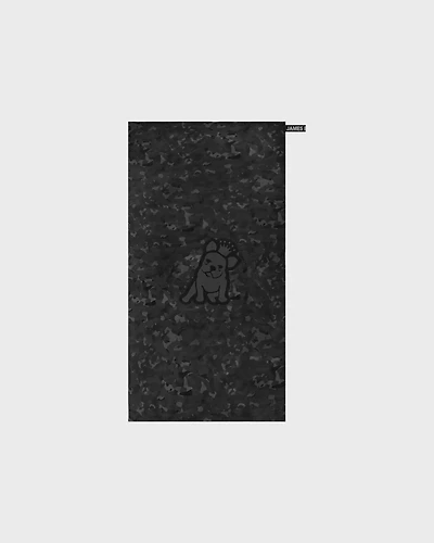 Microfiber Towel Black Print